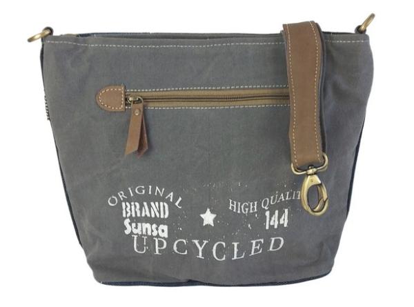 Sunsa Umhängetasche aus recycelter Jeans & Canvas